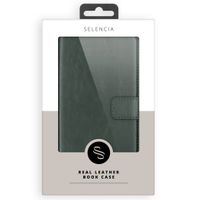 Selencia Echt Leren Bookcase Apple iPhone 11 - Groen