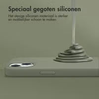 Accezz Liquid Silicone Backcover met MagSafe Apple iPhone Air - Cooper Green