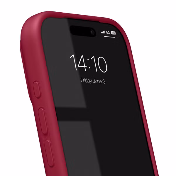 iDeal of Sweden Silicone Case met MagSafe Apple iPhone 17 Pro - Cranberry