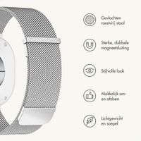 imoshion Milanees magnetisch bandje Samsung Galaxy Watch 9 (40/44mm) / Watch 8 (40/44mm) / Classic (46mm) - Zilver