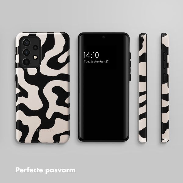 Selencia Vivid Tough Backcover Samsung Galaxy A52(s) (5G/4G) - Art Wave Black