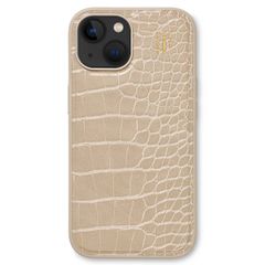 iDeal of Sweden Vegan Leather Backcover Apple iPhone 13/14/15/16e - Warm Beige Croco