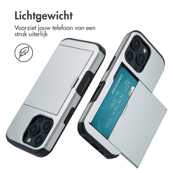 imoshion Backcover met pasjeshouder Apple iPhone 16 Pro - Grijs