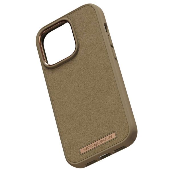 Njorð Collections Suède Comfort+ Case iPhone 14 Pro - Camel