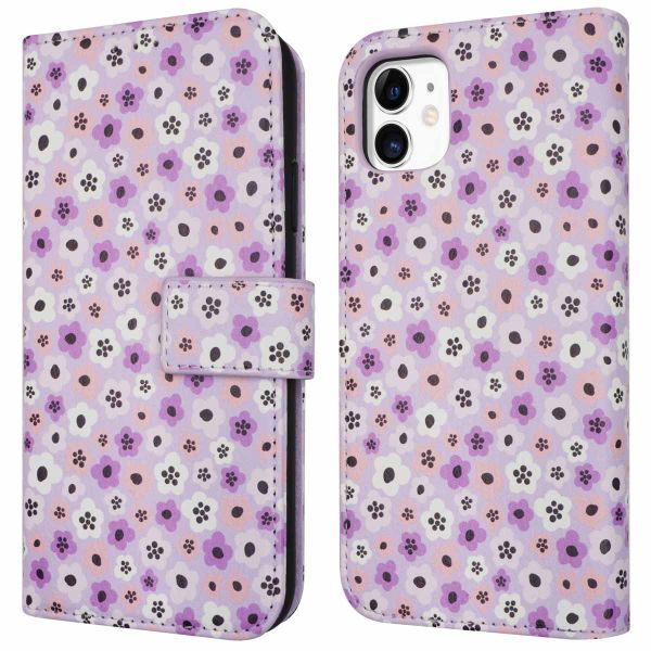 imoshion Design Bookcase iPhone 11 - Purple Flowers