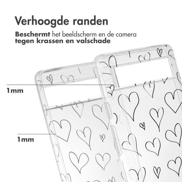 imoshion Design hoesje Google Pixel 6a - Hearts