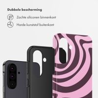 Selencia Vivid Backcover Samsung Galaxy A36 / A56 - Wavy Swirl Pink Plum