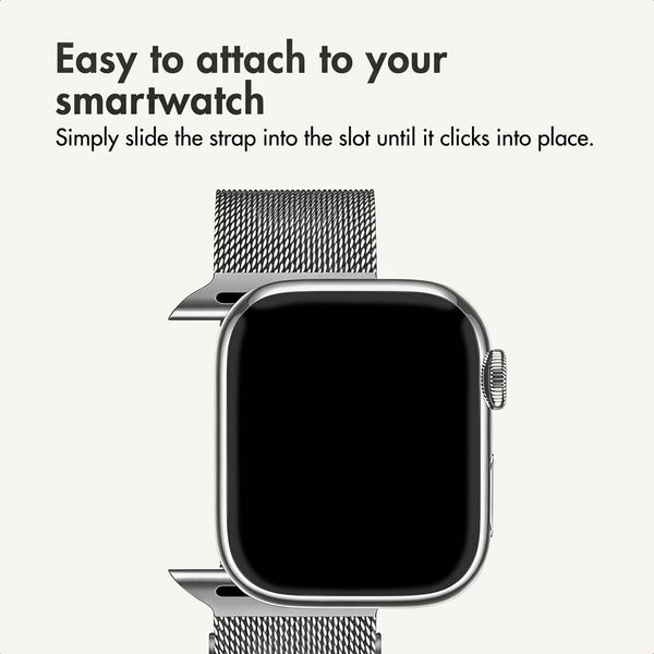 imoshion Milanese Magnetic Band Apple Watch | 38/40/41/42 mm - Silver