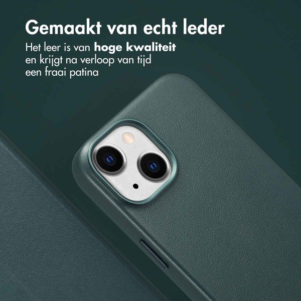 Accezz Leather Bookcase 2-in-1 met MagSafe Apple iPhone 14 - Cedar Green