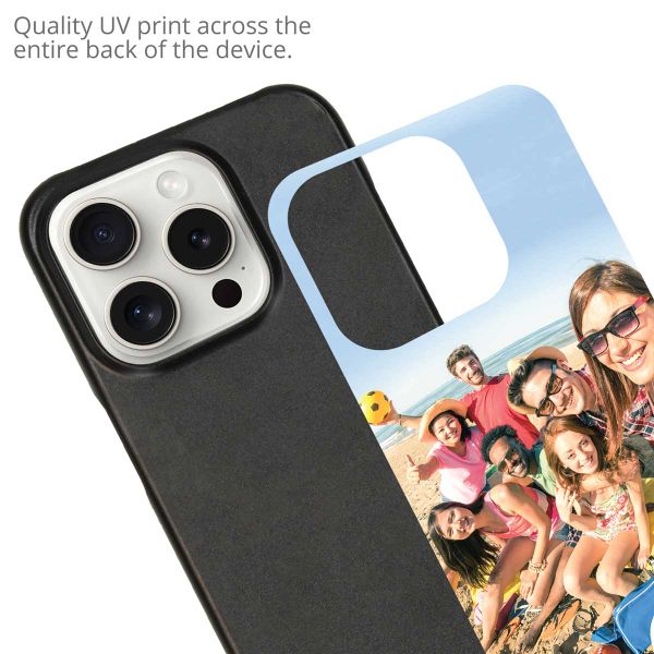 Ontwerp je eigen hardcase hoesje Apple iPhone 15 Pro - Zwart