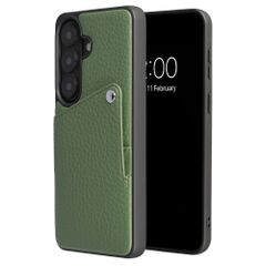 Selencia Riva Backcover met Pashouder Samsung Galaxy S26 - Sage Green