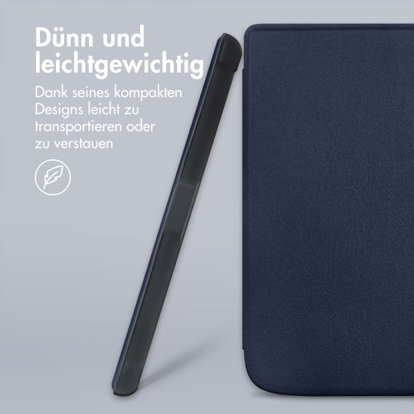 imoshion Slim Soft Case Bookcase Kobo Nia - Donkerblauw