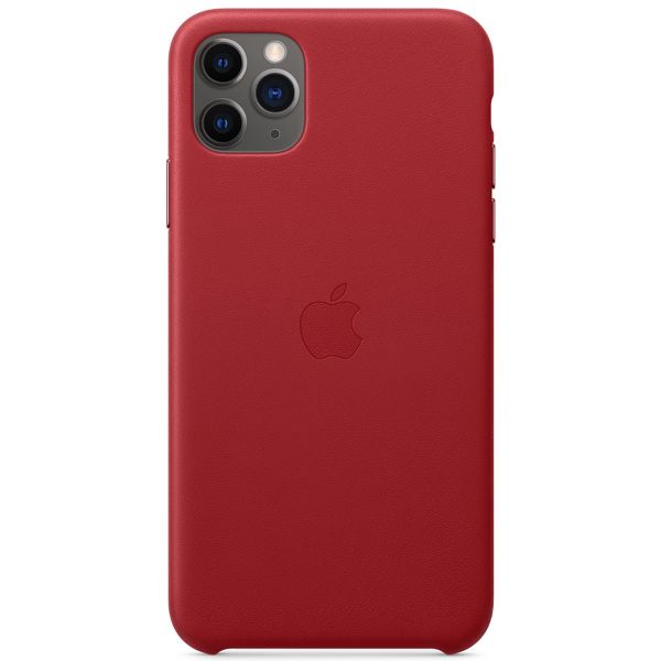 Apple 4 Pack Leather Backcover iPhone 11 Pro Max - Red + Saddle Brown + Midnight Blue + Black