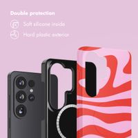 Selencia Vivid Back Cover with MagSafe Samsung Galaxy S26 Ultra - Dream Swirl Pink
