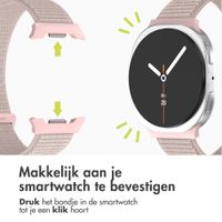 imoshion Nylon bandje Samsung Galaxy Watch 9 (40/44mm) / Watch 8 (40/44mm) / Classic (46mm) - Light Pink