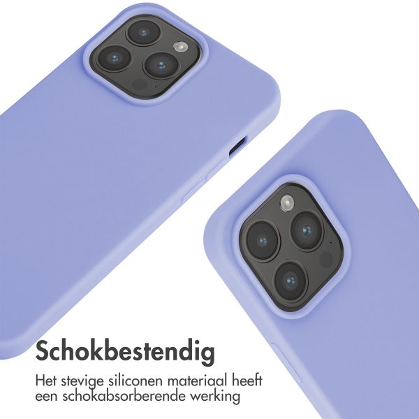 imoshion Siliconen hoesje met koord iPhone 15 Pro Max - Paars