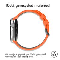 imoshion Siliconen sport bandje gesp Apple Watch Series 1 t/m 9 / SE (38/40/41 mm) | Series 10 (42 mm) - Oranje / Zwart