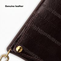 Selencia Nova Real Leather Back Cover with Card Holder Apple iPhone 16 - Dark Chocolate