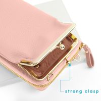 imoshion Vegan Lederen Telefoontasje Crossbody - Roze