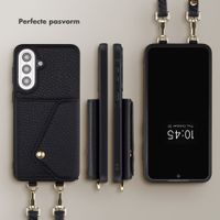 Selencia Sera Telefoonhoes met Koord en Envelop Pashouder Samsung Galaxy A57 (5G) - Zwart