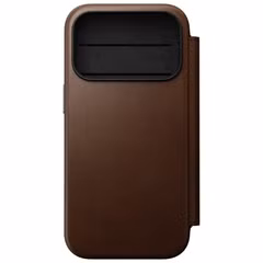 Nomad Modern Leather Folio Bookcase Apple iPhone 18 Pro / 17 Pro - Brown