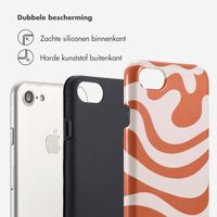 Selencia Vivid Backcover Apple iPhone SE (2022 / 2020) / 8 / 7 / 6(s) - Dream Swirl Orange