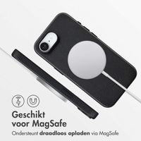 Accezz MagSafe Leather Backcover Apple iPhone 16e - Onyx Black