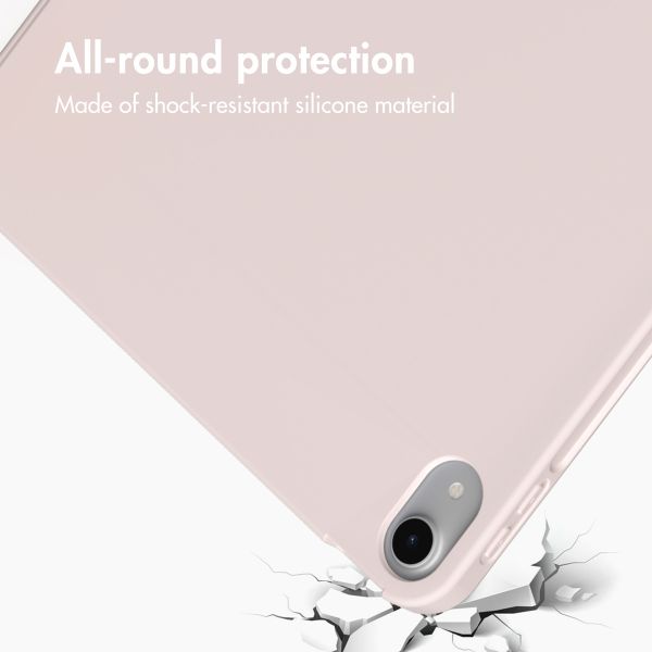 Accezz Smart Silicone Book Case Apple iPad 11 (2025) 11 inch A16 / iPad 10 (2022) 10.9 inch - Pink