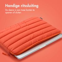 imoshion Puffer Laptop hoes 13-14 inch - Laptopsleeve - Apricot Crush Orange