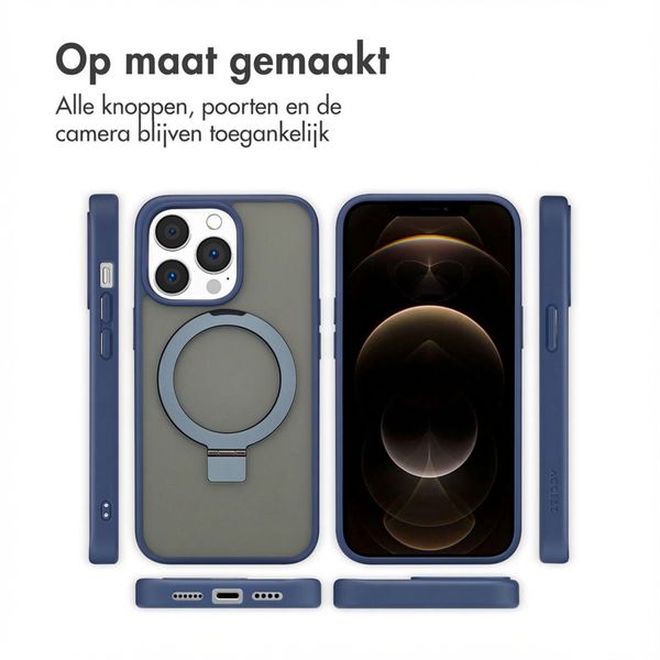 Accezz Ring Stand Backcover met MagSafe Apple iPhone 13 Pro - Blauw
