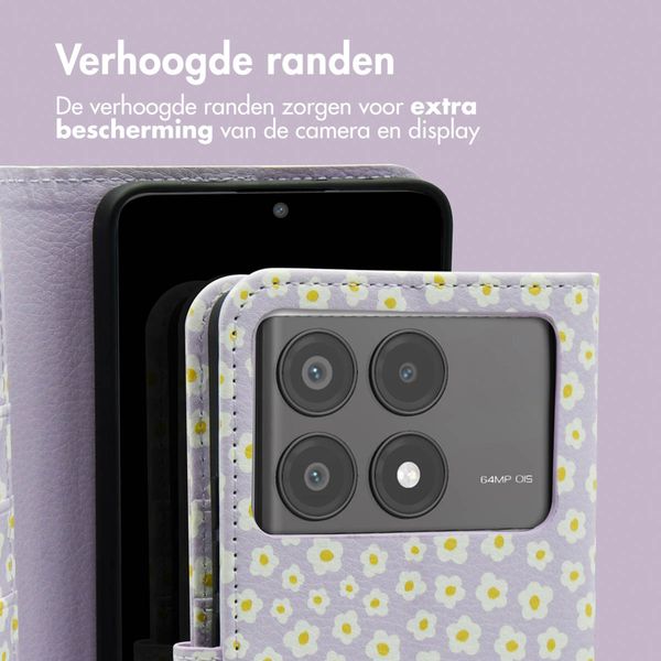 imoshion Design Bookcase Xiaomi Poco X6 Pro - White Daisy