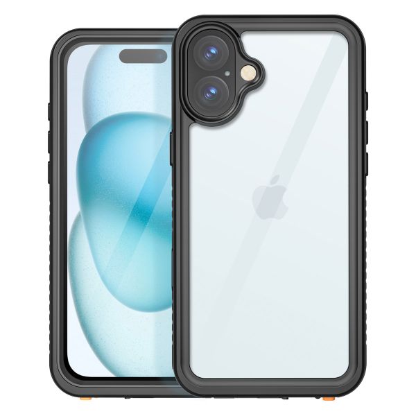 Redpepper Dot Plus Waterproof Backcover Apple iPhone 16 Plus - Zwart