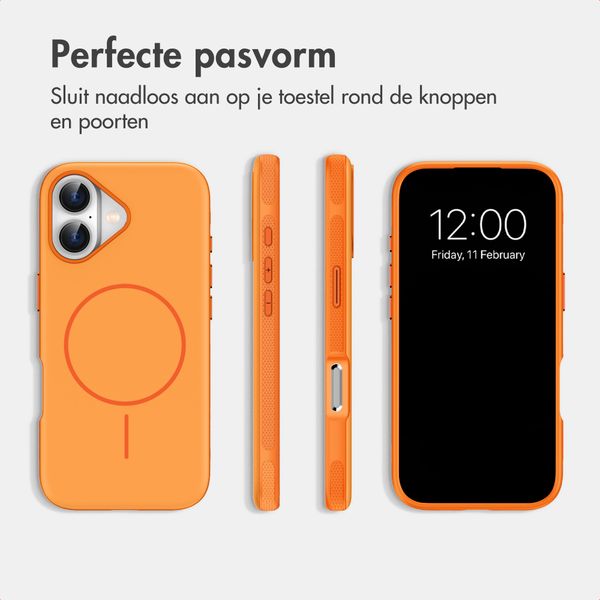 imoshion Color Backcover met Thin MagSafe Ring Apple iPhone 16 - Oranje