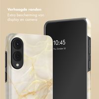 Selencia Vivid Backcover Samsung Galaxy S25 Edge - Golden Beige Marble