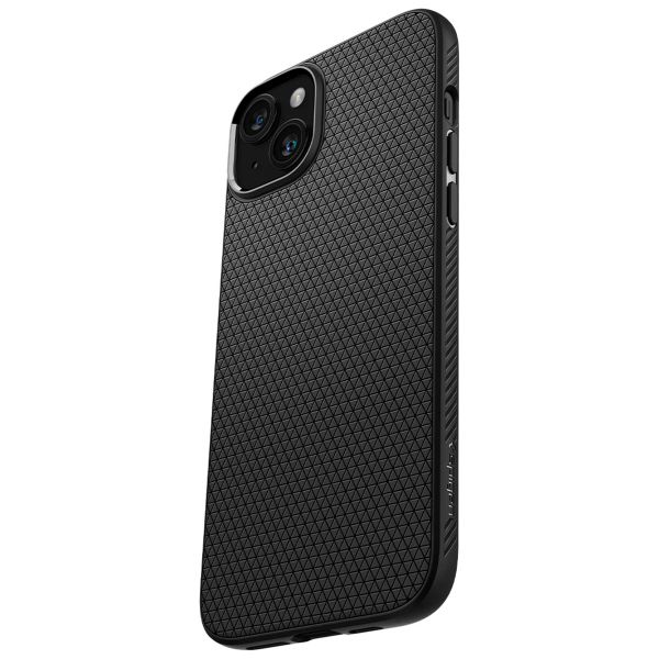 Spigen Liquid Air Backcover iPhone 15 - Matte Black