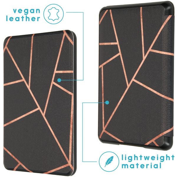 imoshion Design Slim Hard Case Bookcase Amazon Kindle Paperwhite 4 - Black Graphic