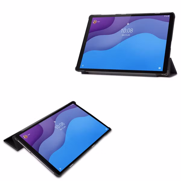 imoshion Trifold Bookcase Lenovo Tab M10 HD (2nd gen) - Zwart