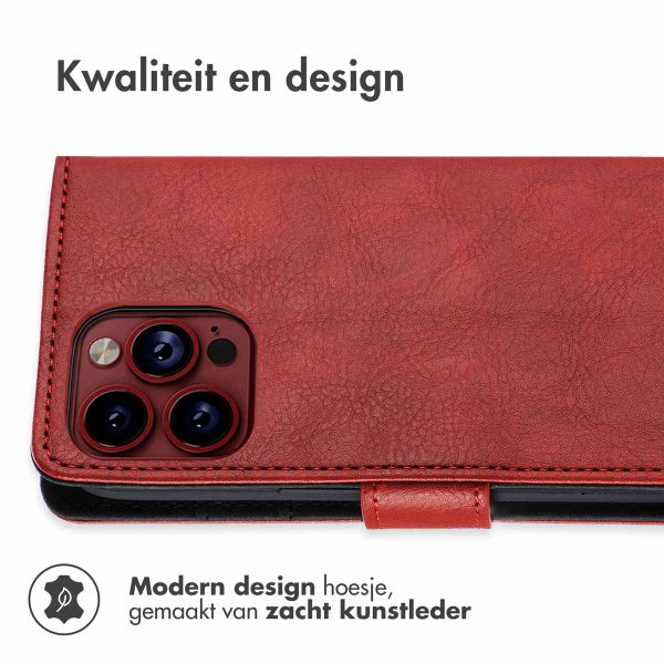 imoshion Luxe Bookcase Apple iPhone 15 Pro - Rood
