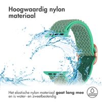 imoshion Elastisch nylonbandje Apple Watch Series 1 t/m 11 / SE / Ultra (44/45/46/49 mm) - Turquoise