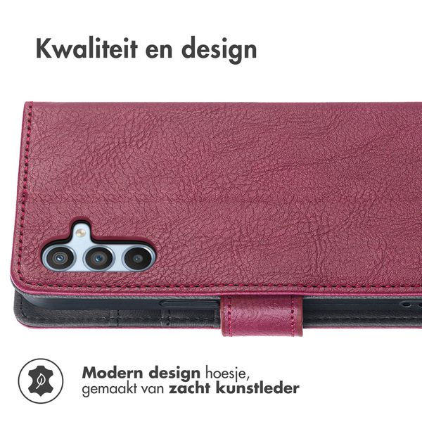 imoshion Luxe Bookcase Samsung Galaxy A34 (5G) - Bordeaux