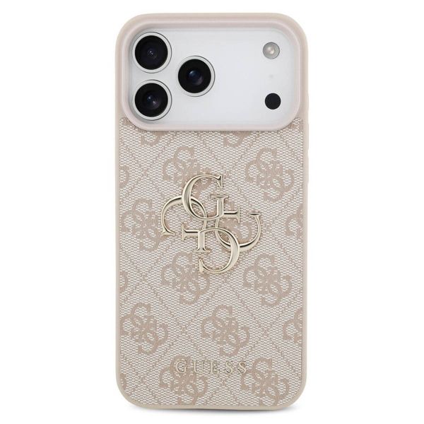 Guess 4G Metal Logo Backcover Apple iPhone 17 Pro Max - Roze
