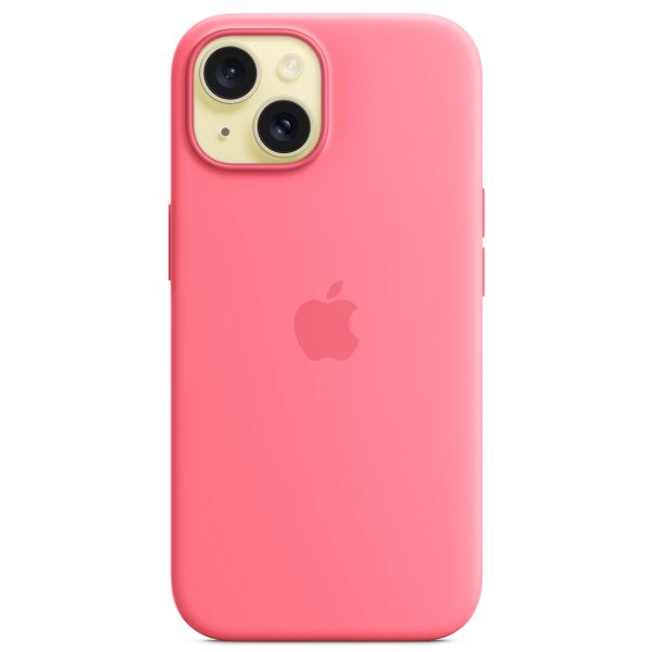 Apple Silicone Backcover MagSafe iPhone 15 - Roze