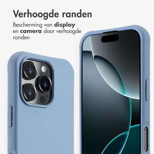 imoshion Color Backcover met afneembaar koord MagSafe Apple iPhone 16 Pro - Ash Blue