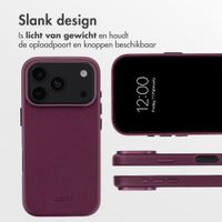 Accezz MagSafe Leather Backcover Apple iPhone 18 Pro Max / 17 Pro Max - Heath Purple