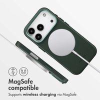 Accezz Leather Back Cover with MagSafe Apple iPhone 17 Pro - Cedar Green