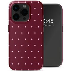 Selencia Vivid Case with MagSafe Apple iPhone 15 Pro - Happy Dots Burgundy