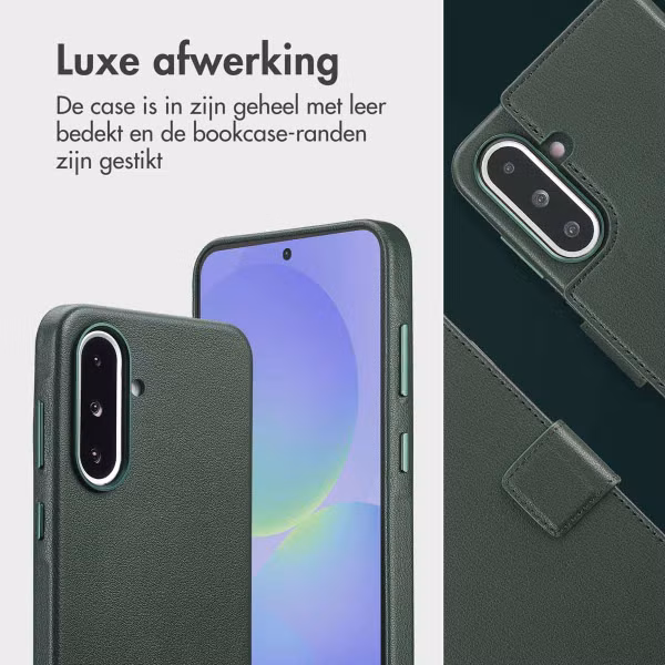 Accezz Leather Bookcase 2-in-1 met MagSafe Samsung Galaxy A36 / A56 - Cedar Green