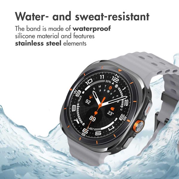 imoshion Ocean Silicone Band Samsung Galaxy Watch Ultra 2 (2026) / Ultra (2024/2025) - Brown Gray