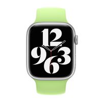 Apple Siliconen solobandje Apple Watch | 44/45/46/49 mm - Maat 4 - Sprout Green