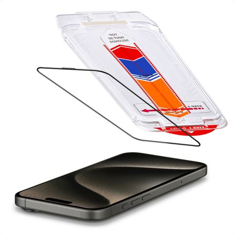 Accezz Tempered Glass Screen Protector + Applicator Apple iPhone 15 Pro